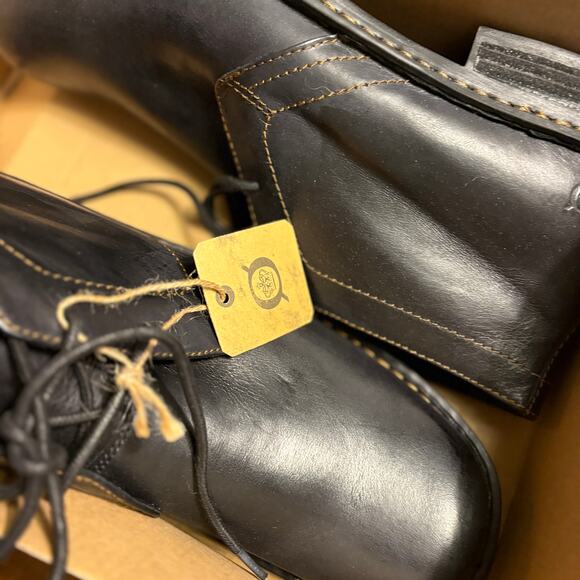 Born Harrison Dress Shoes 12 Black NWT Oxford Lace Up Leather Chukka Boot - Picture 9 of 10